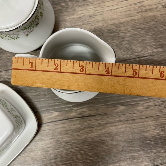 Sterling China Springtime Floral Butter Sugar Creamer Gravy Set Japan - Picture 14 of 16